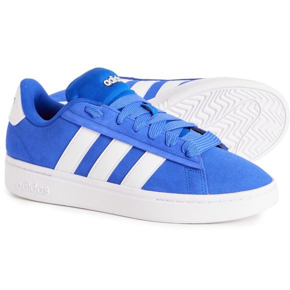 NEW adidas Grand Court Alpha Shoes - Leather Lucid Blue For Men 252 - Picture 2 of 6